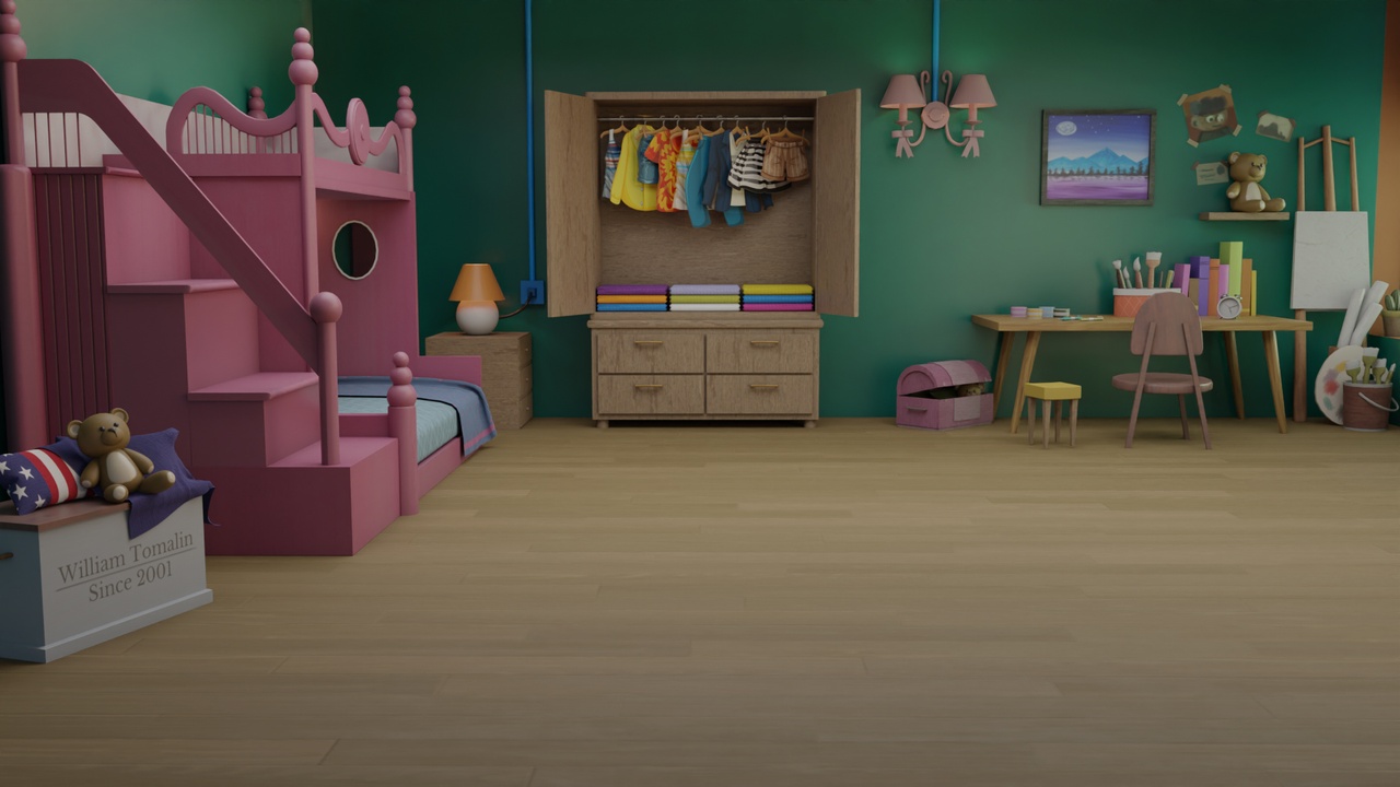 Media 1 for listing Stylized Kids Bedroom Environment