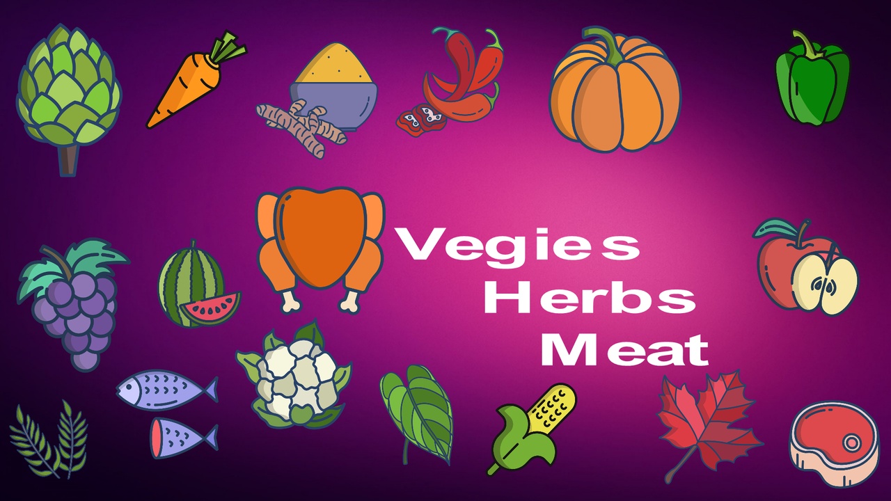 Media 1 for listing Vegies, Herbs And Meat Icon Pack