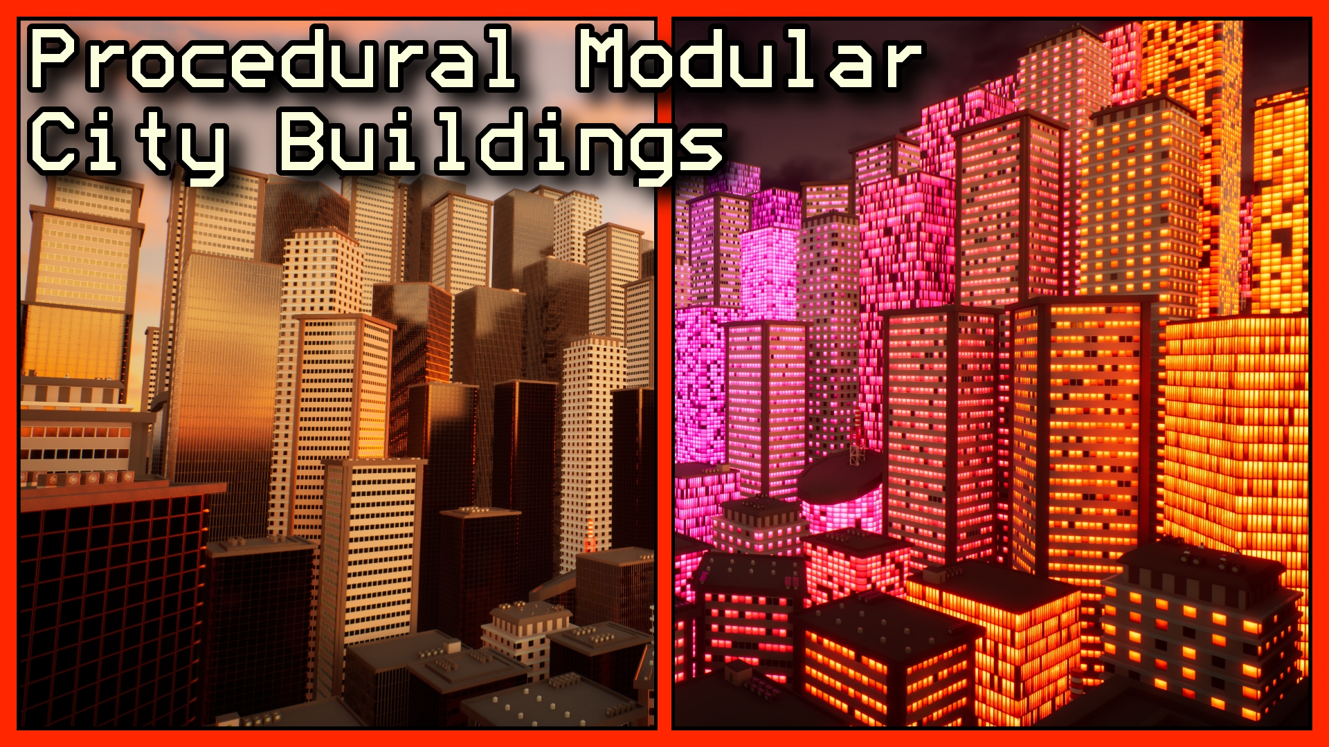 Modular Civic Building Examples Procedural Modular City Buildings Pack – Vol. 1 | Fab