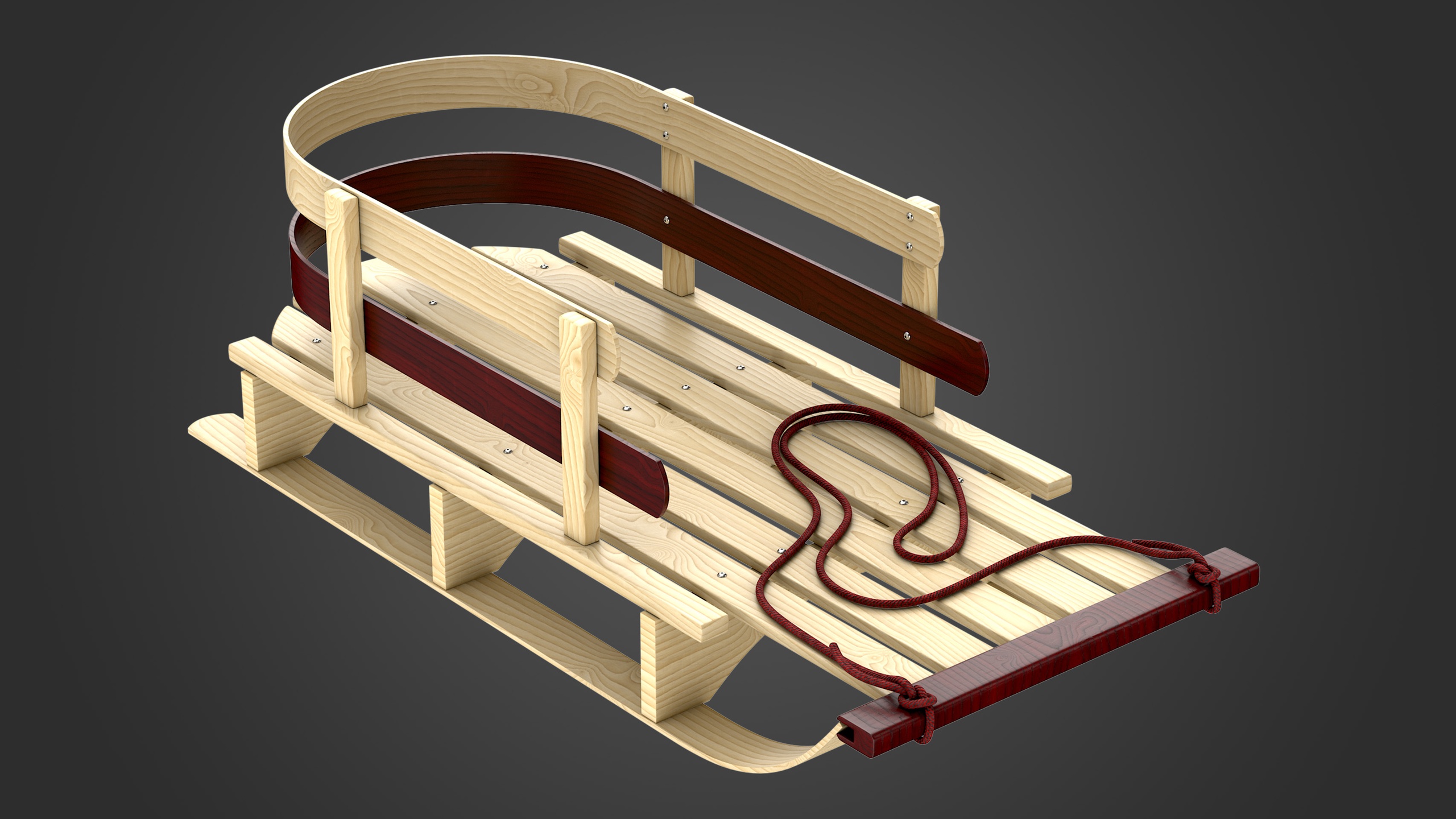 Media 1 for listing Wooden Sled