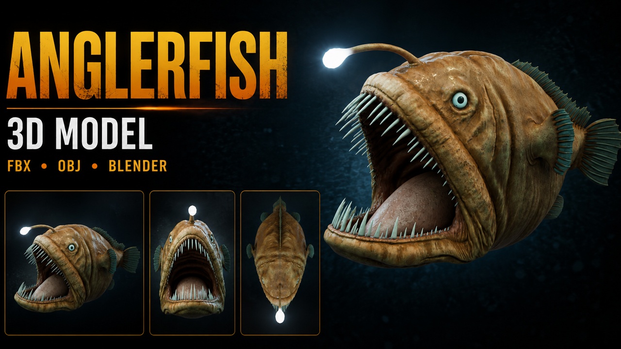 Media 1 for listing Anglerfish 3D Model