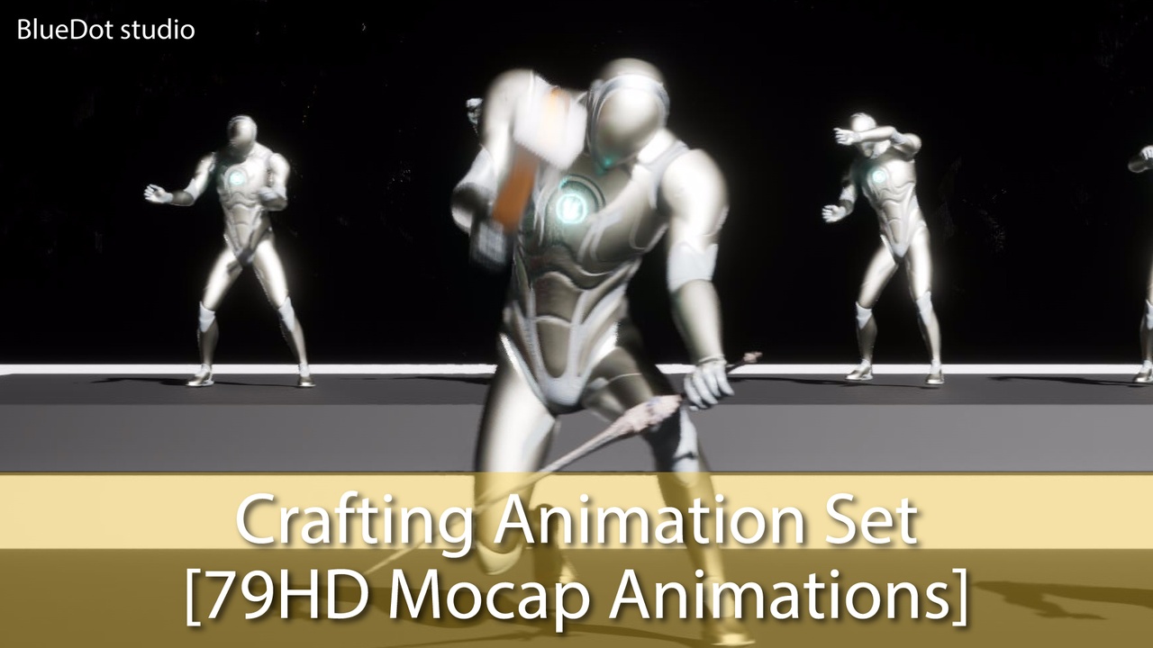 商品 Crafting Animation Set [79HD Mocap Animations] 的媒体 1