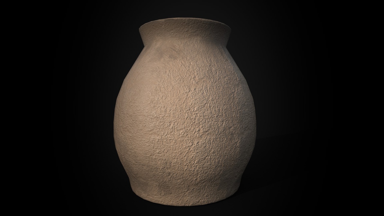Media 1 for listing Ancient Terracotta Jar - Game Ready - Low Poly PBR Low-poly 3D model