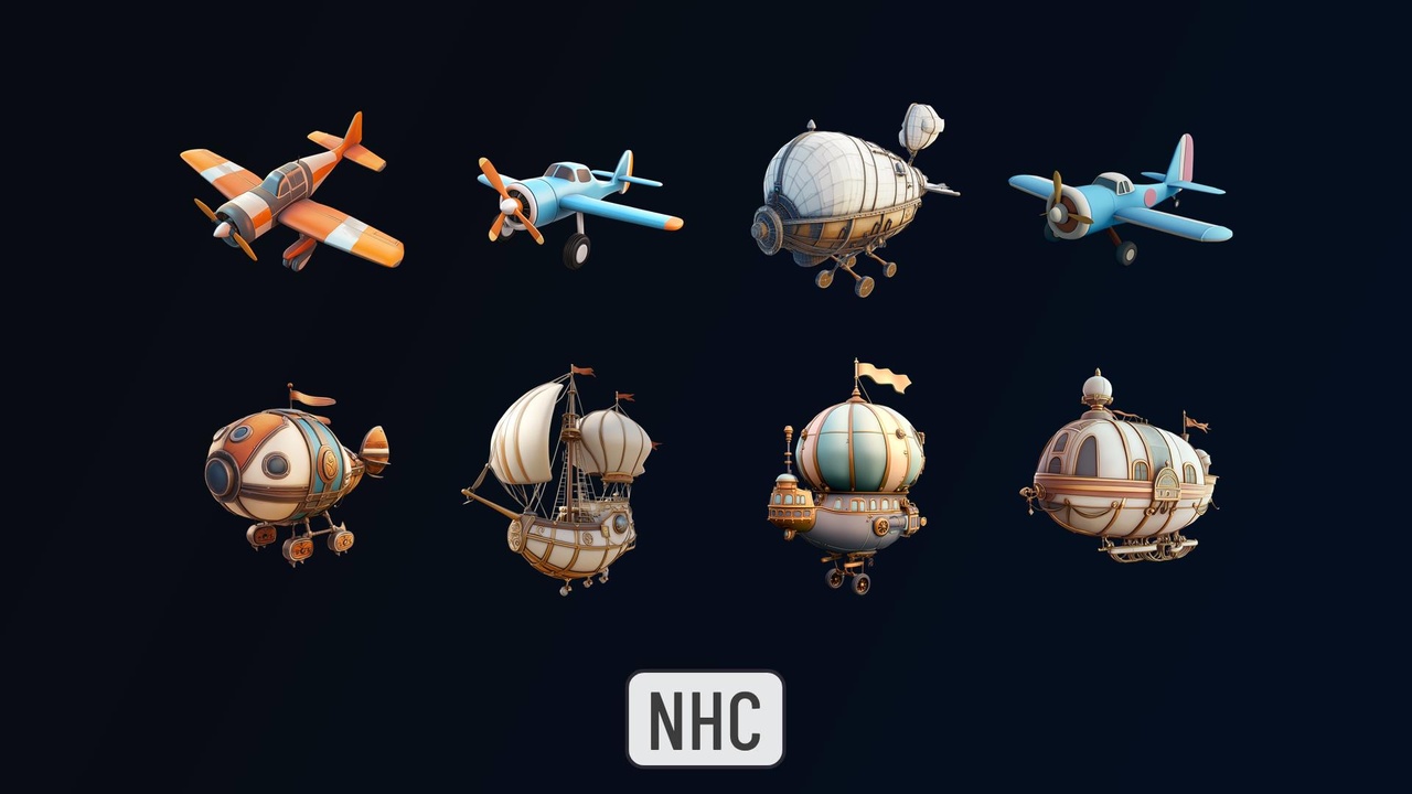 Media 1 for listing NHC - Stylized Aircraft 02