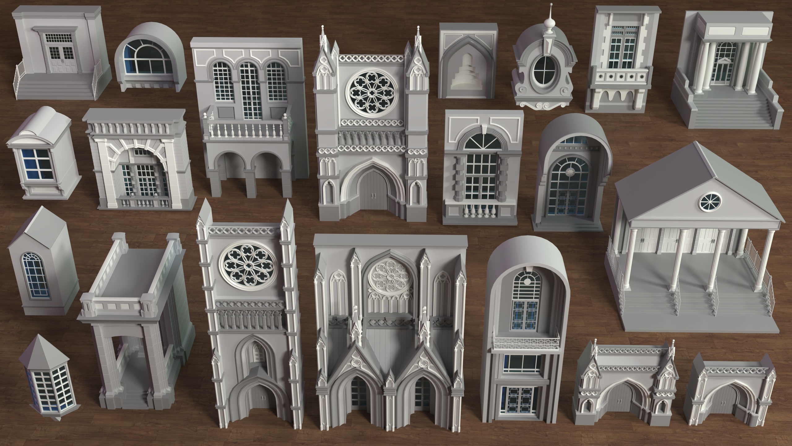 Media 1 for listing Building Facade Collection 10 - 21 pieces
