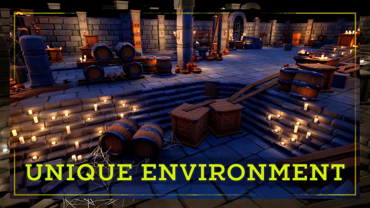Media 1 for listing STYLIZED Environment Dungeon pack
