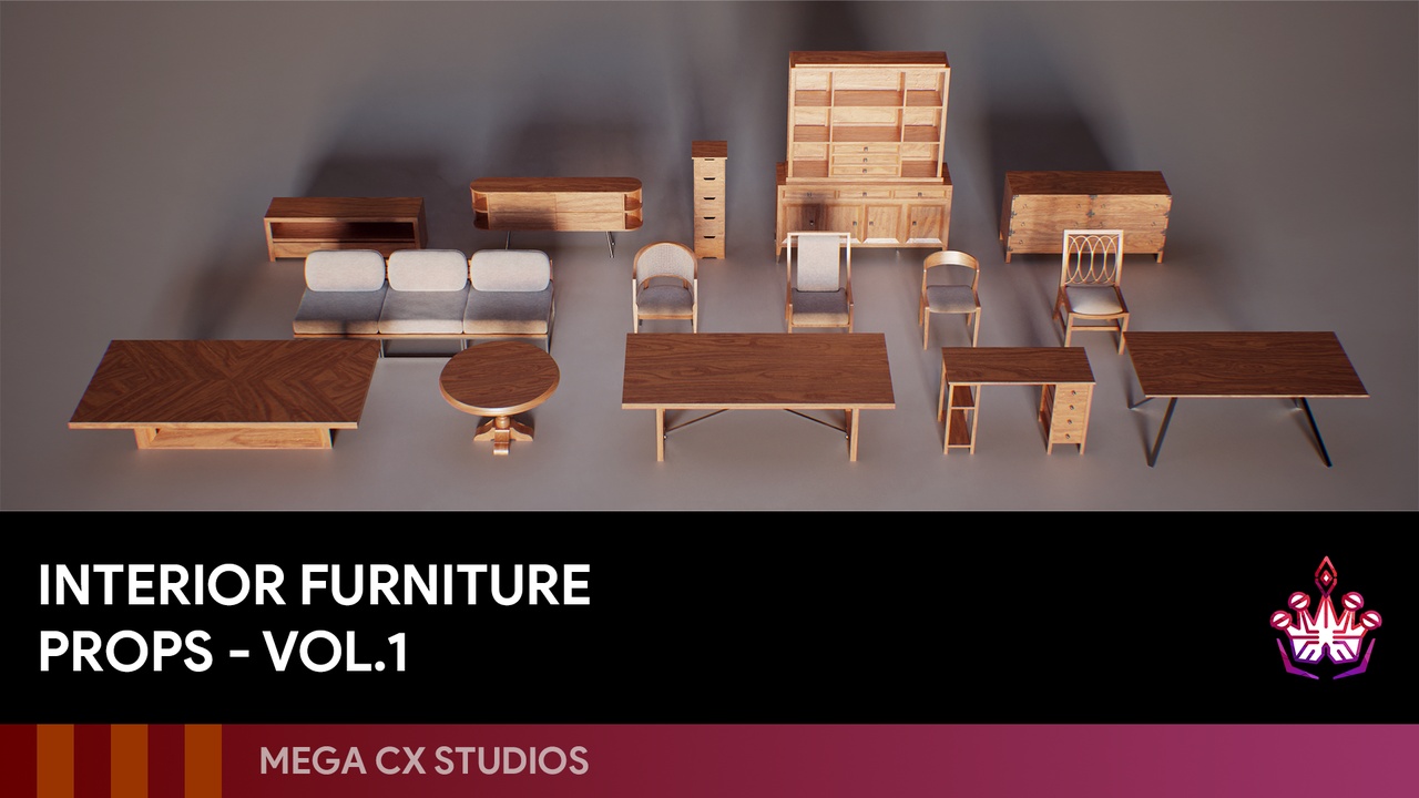 Media 1 for listing Interior Furniture Props - VOL.1