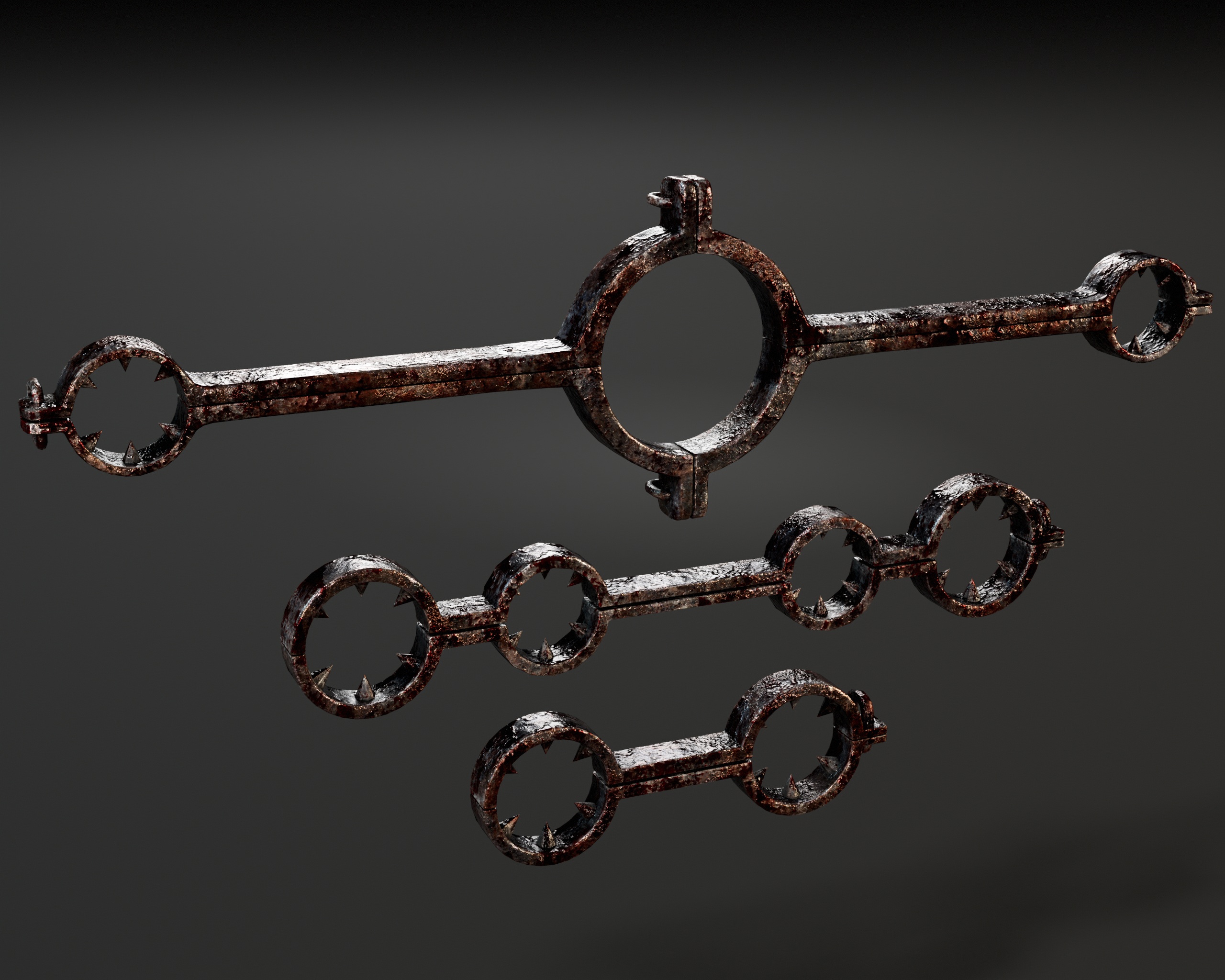 Medieval Dungeon Spiked Shackle Set | Fab