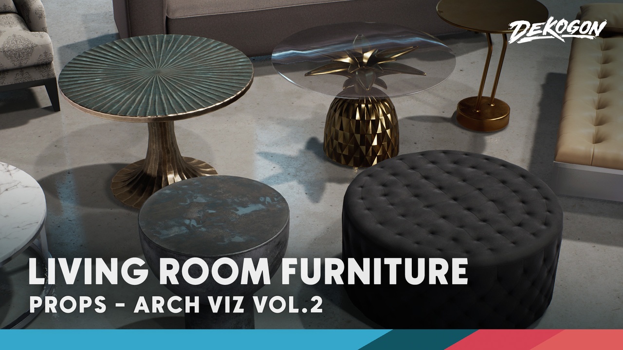 商品 Arch Viz VOL.2 - Living Room Furniture 的媒体 1