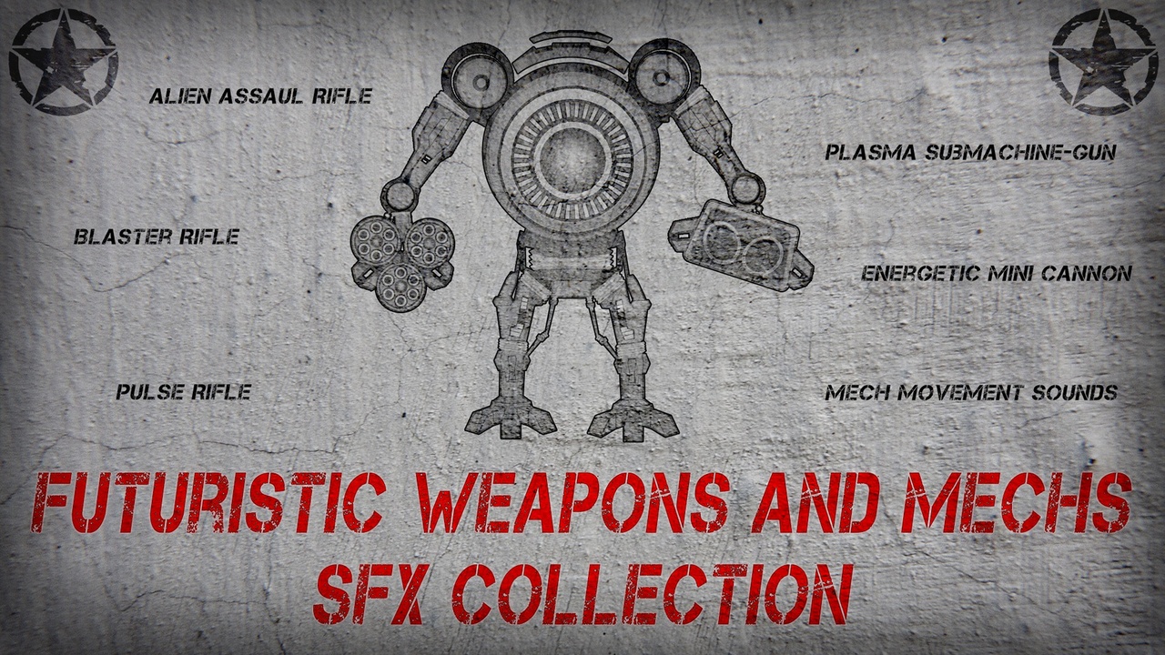 Media 1 for listing Futuristic Weapons and Mechs SFX Pack