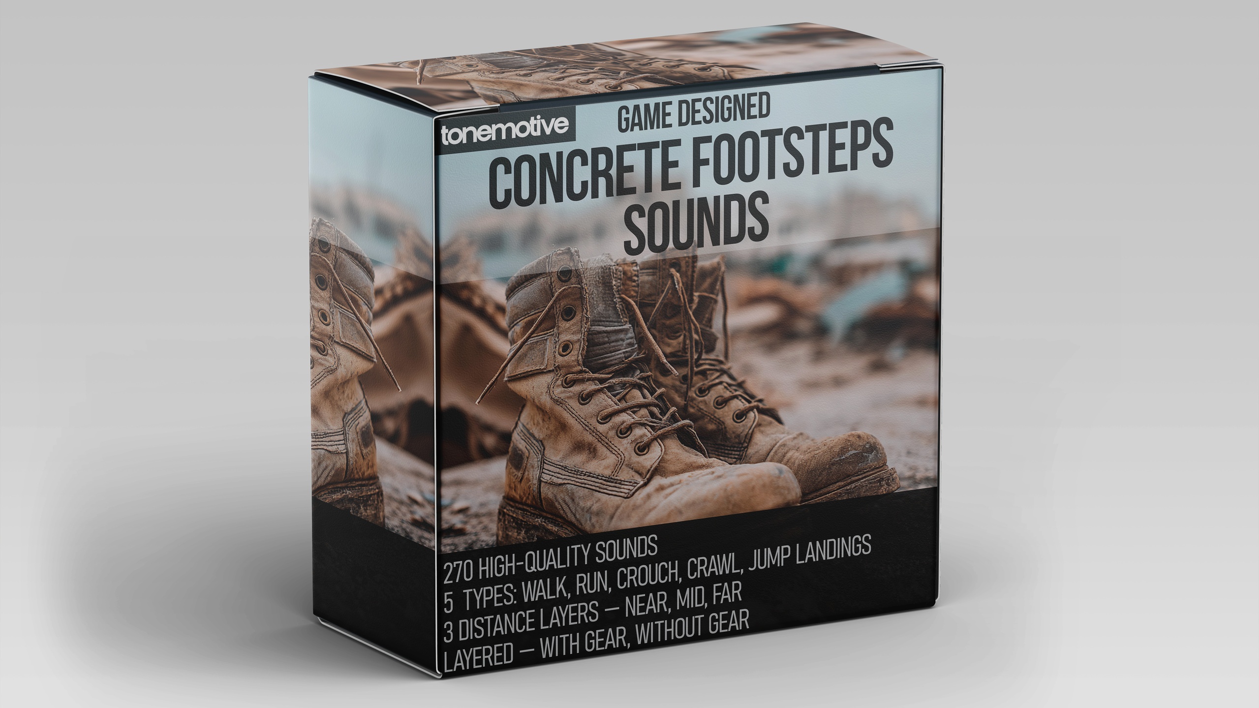 Media 1 for listing ToneMotive - Concrete Footsteps Sounds