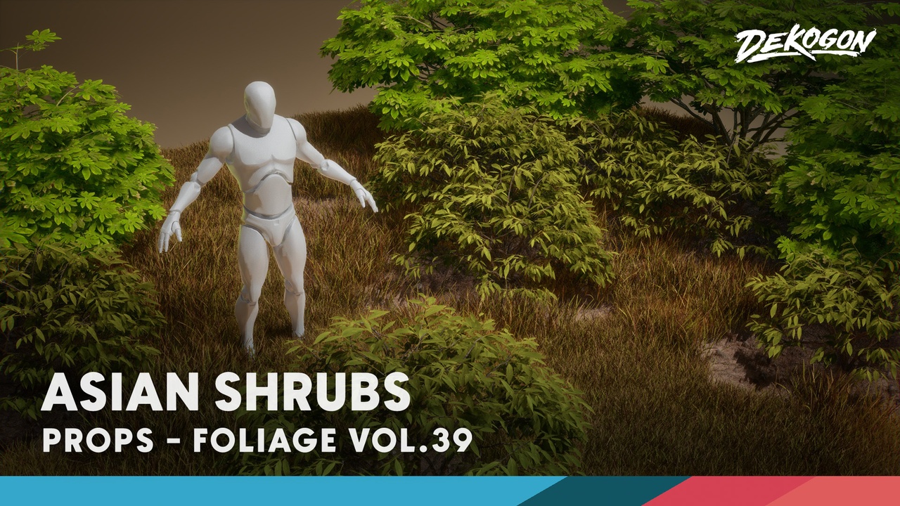 Media 1 for listing Foliage VOL.39- Asian Shrubs (NANITE - NO ALPHA)