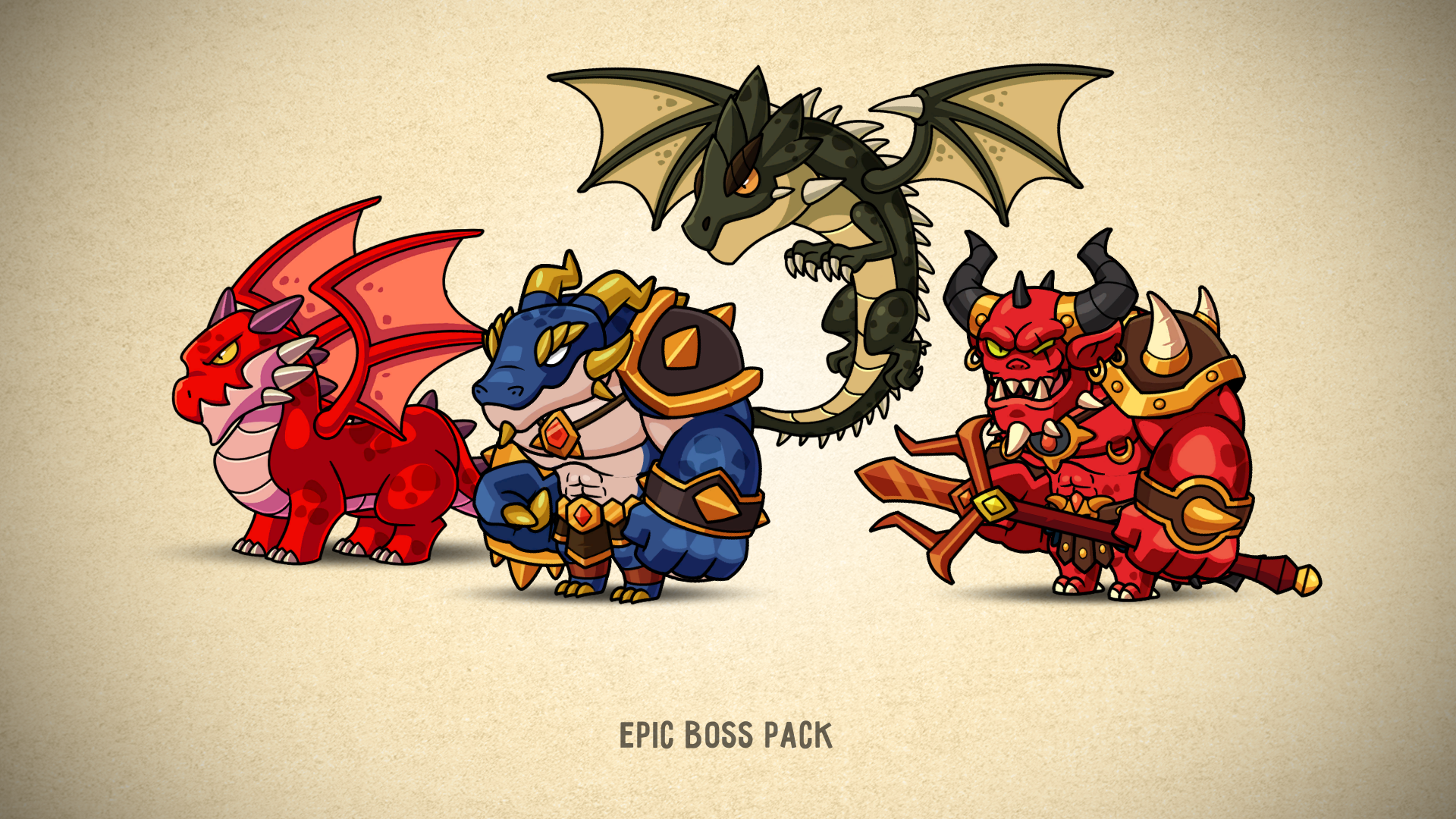 Fantasy Monsters Animated [Bosses] | Fab