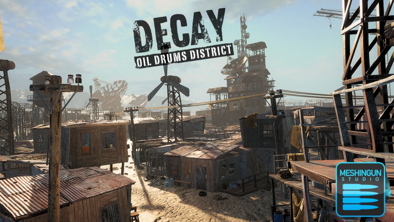 Media 1 for listing Decay: Oil Drums District (Unity Edition) - [Rusty Industrial Slum]