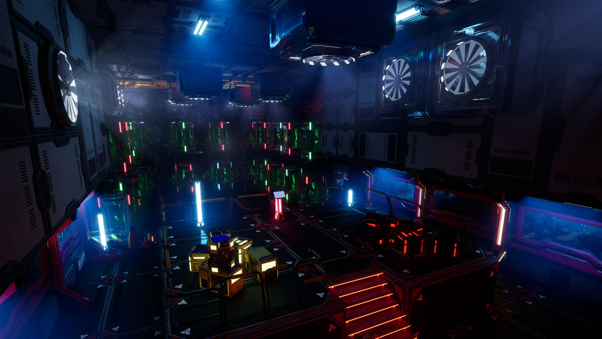 Sci-Fi Industrial Lab - Modular Cyberpunk Environment V1.01 | Fab