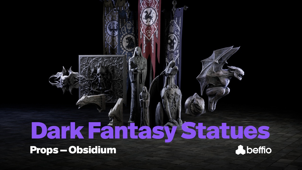 Media 1 for listing Dark Fantasy Statues