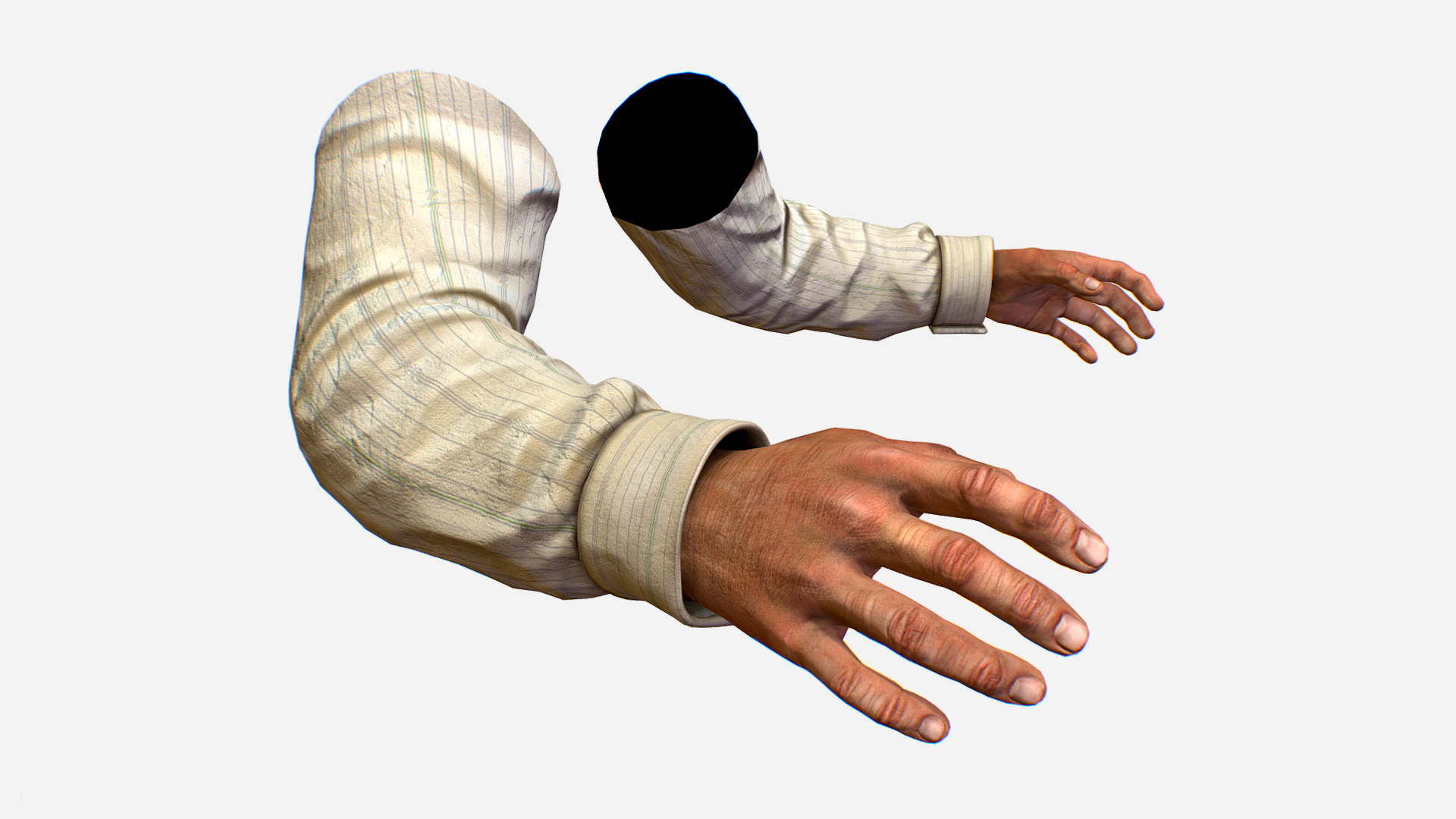 Arms Control Animation Hand First Person Arm Shirt FPS RIGGED animated Arms Hands | Fab