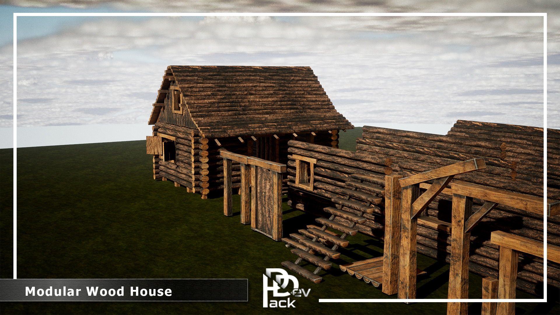 Modular Wood House / 30 Assets | Fab