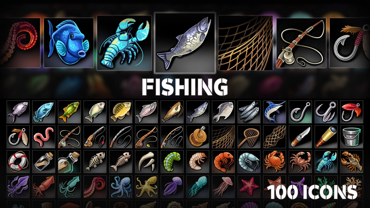 Media 1 for listing Fishing - Icons