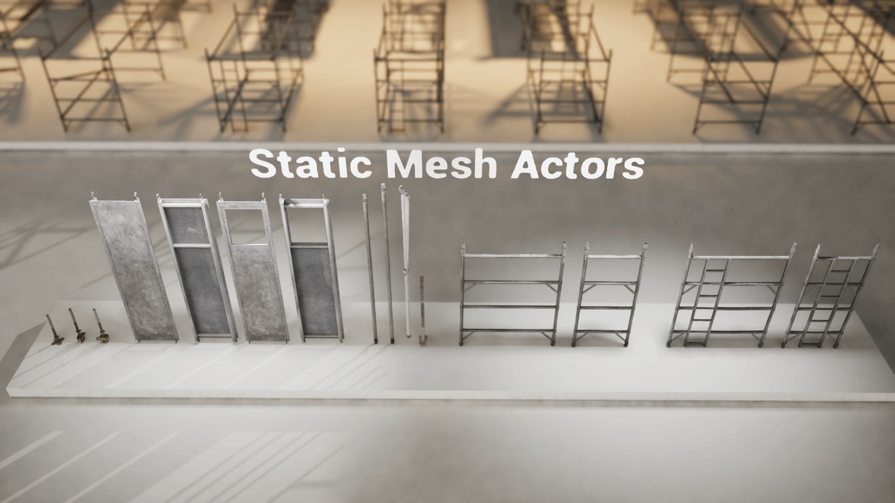 Media 1 for listing [Photoscanned] Scaffolding Pack: Rough Edge