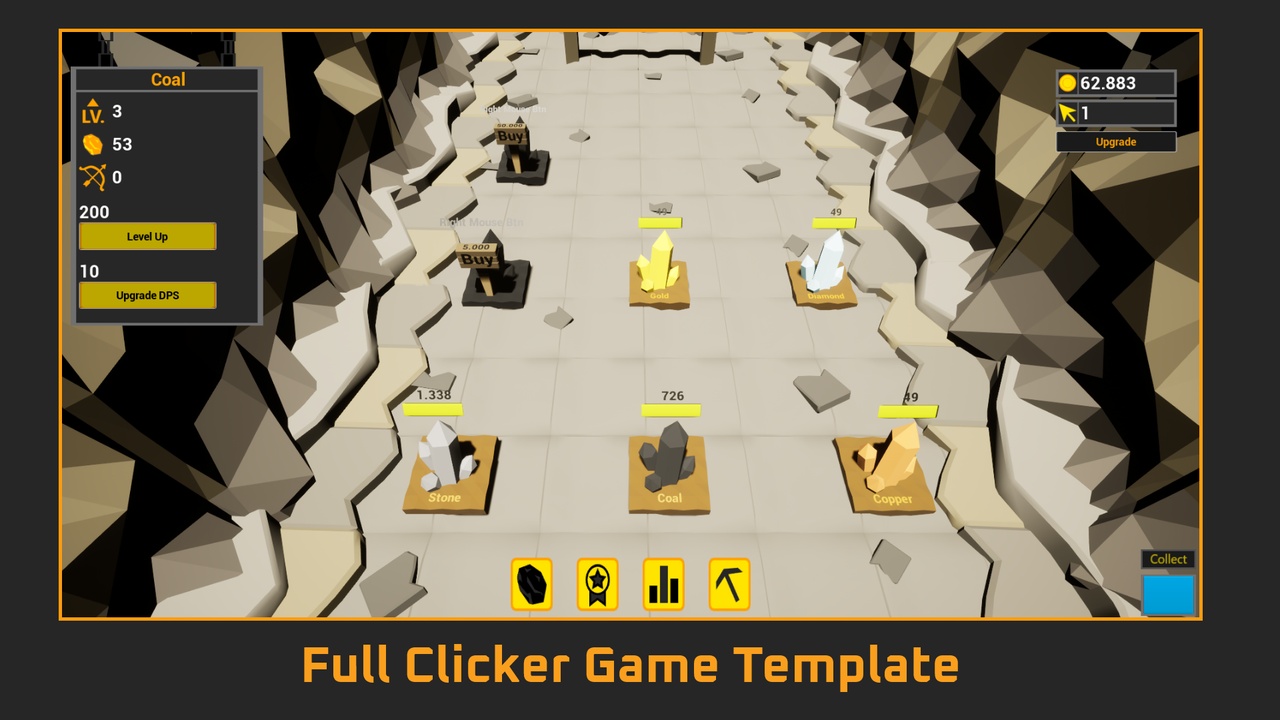 Media 1 for listing Full Clicker Game Template - By Mustafa Bolat