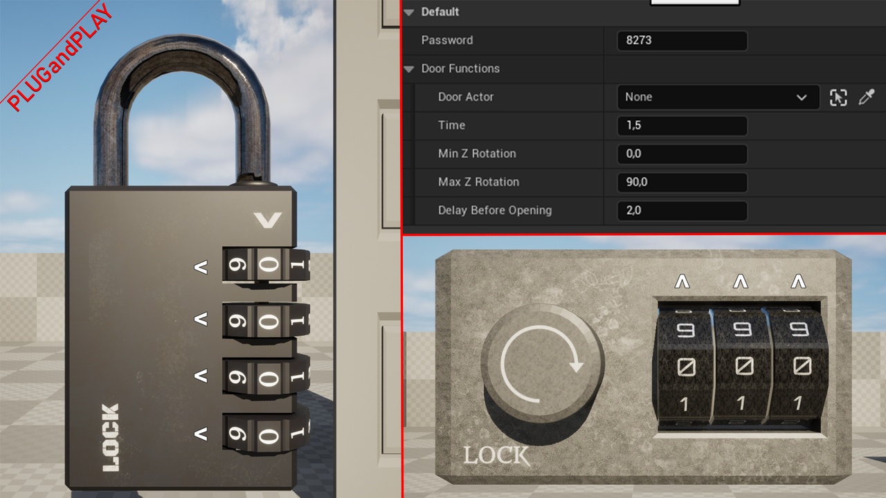 商品 4 & 3 Digit Custom Locks 的媒体 1