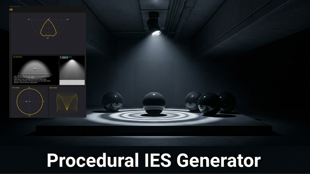 Media 1 for listing Procedural IES Generator -Parametric Sistem with Layers