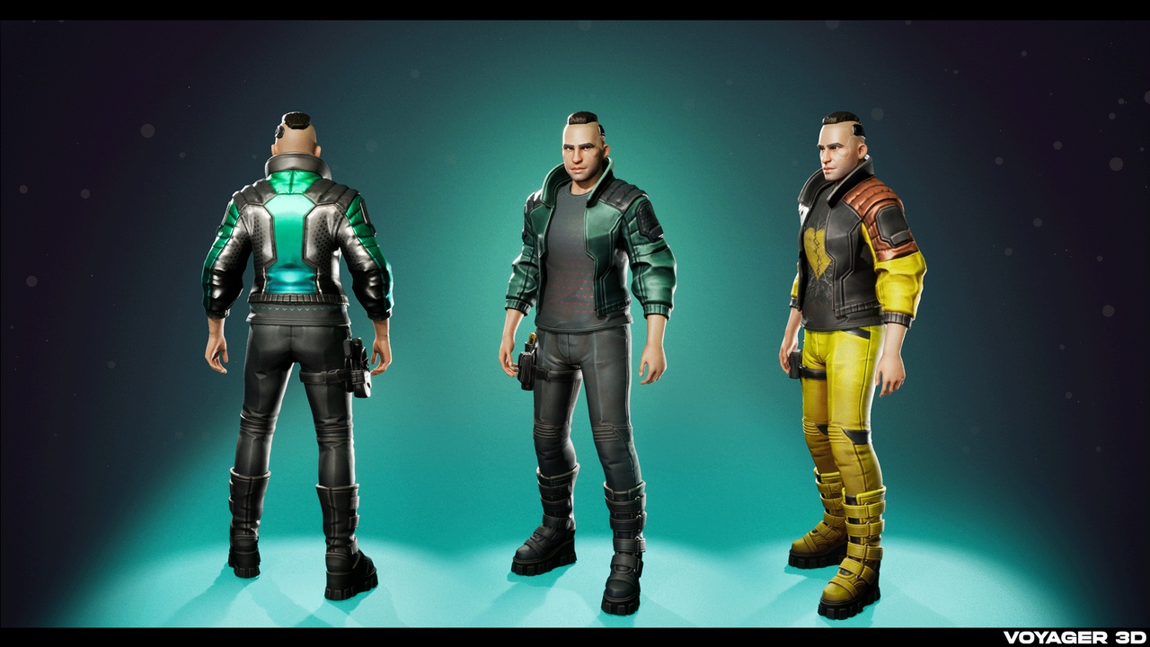 Media 1 for listing Stylized Cyberpunk Male 01