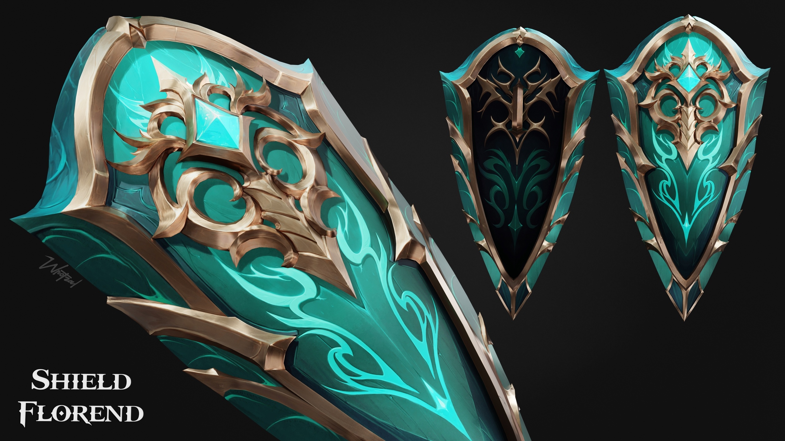 Media 1 for listing Shield Florend [Stylized Fantasy]