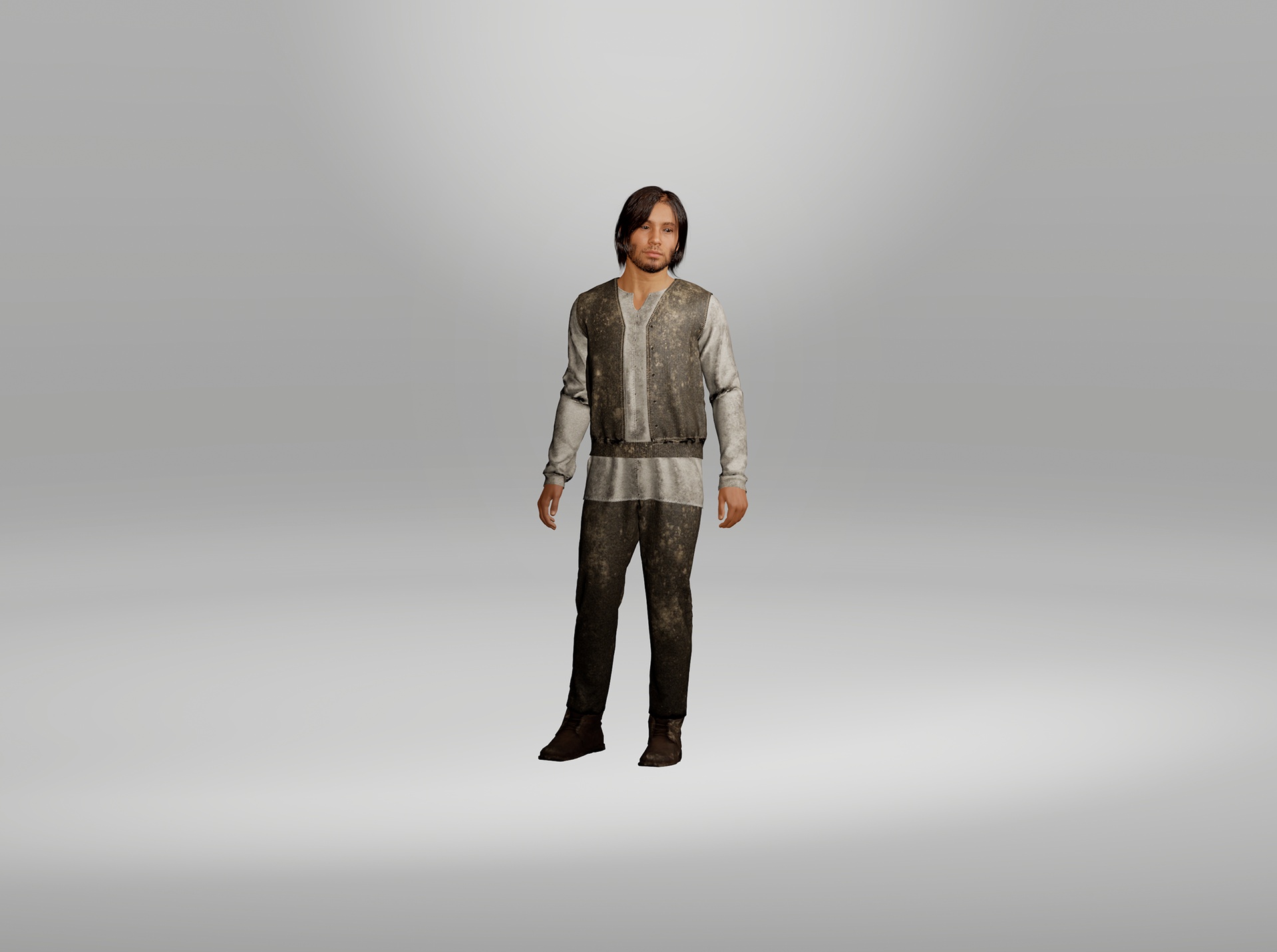 Media 1 for listing Rustic Medieval Outfit - MetaHuman Compatible Parametric Clothing