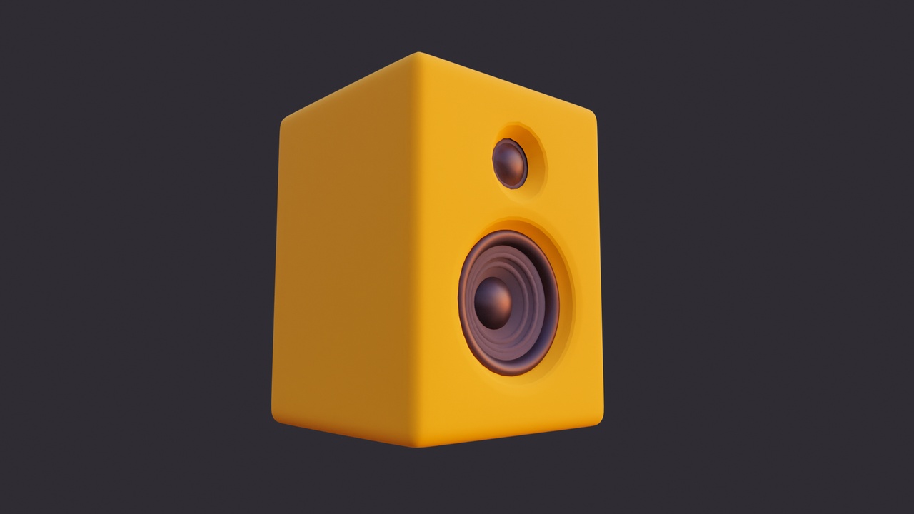 Media 1 for listing Low Poly Bookshelf Speaker