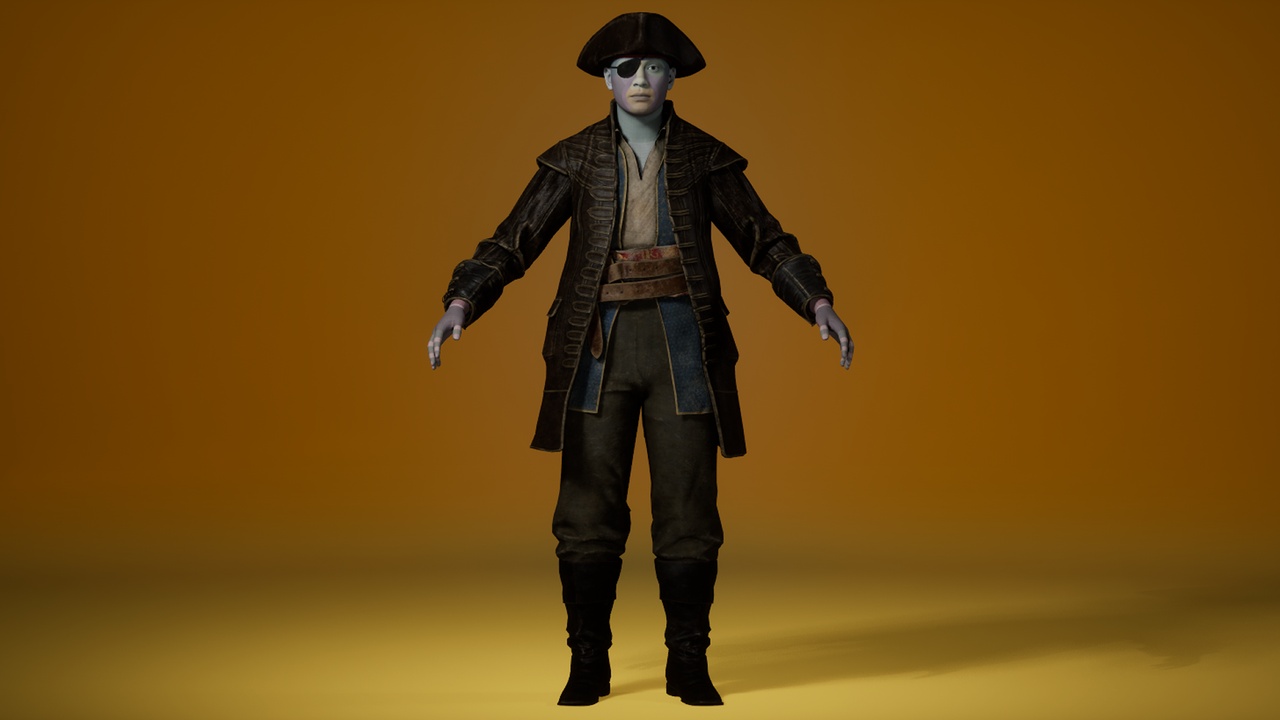 Media 1 for listing Pirate Outfit (Var. 1) - Metahuman