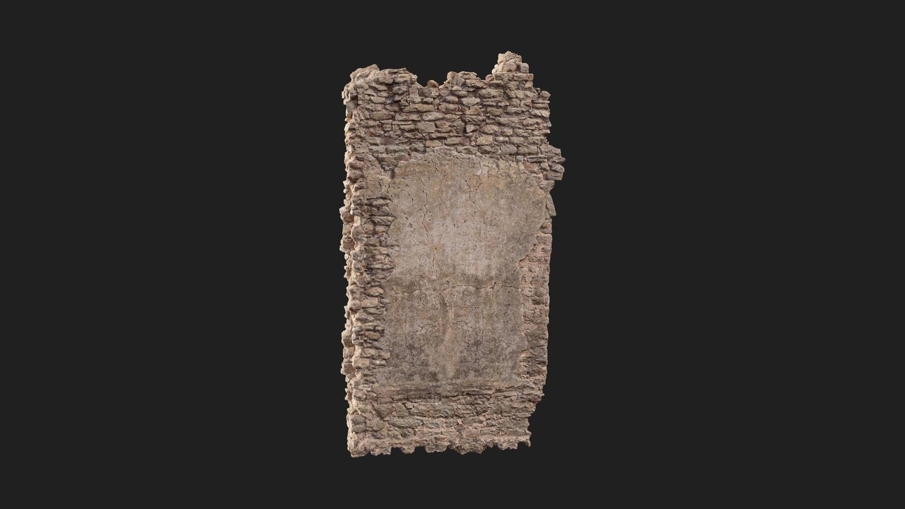Media 1 for listing Industrial Brick Ruin Wall Brick Straight 02