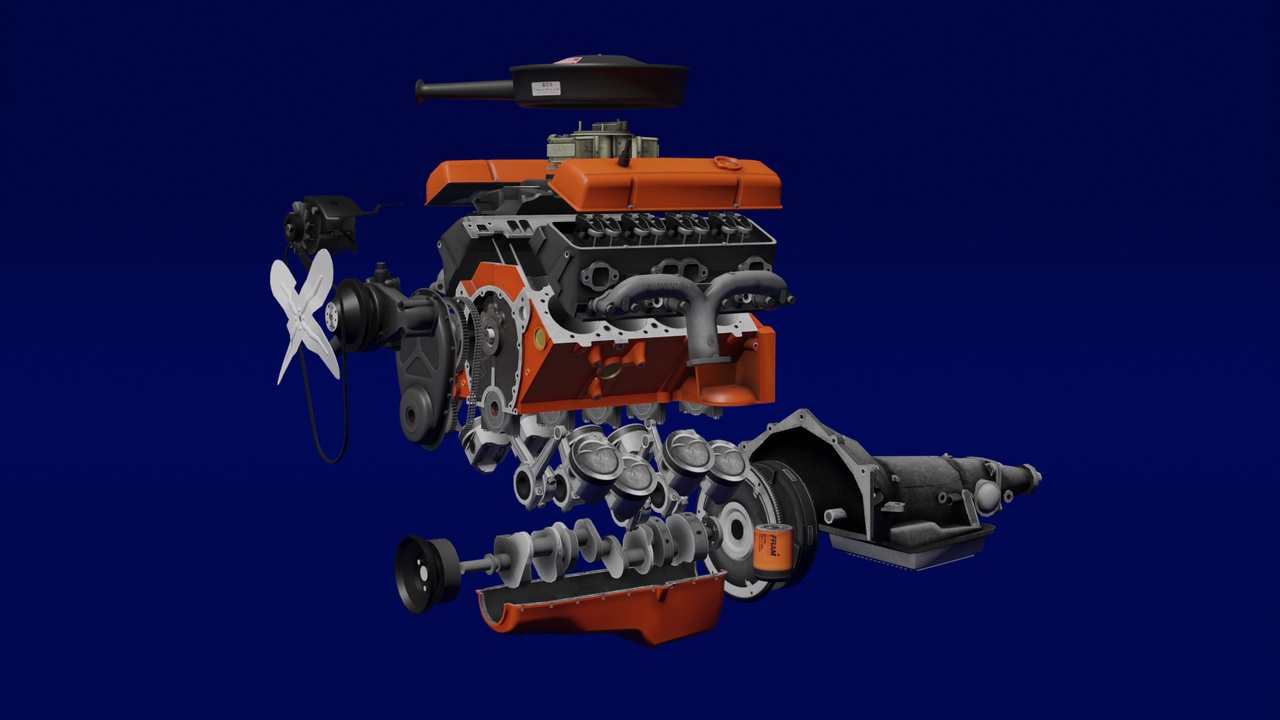 Media 1 for listing Mid-Poly Engine 3D Model