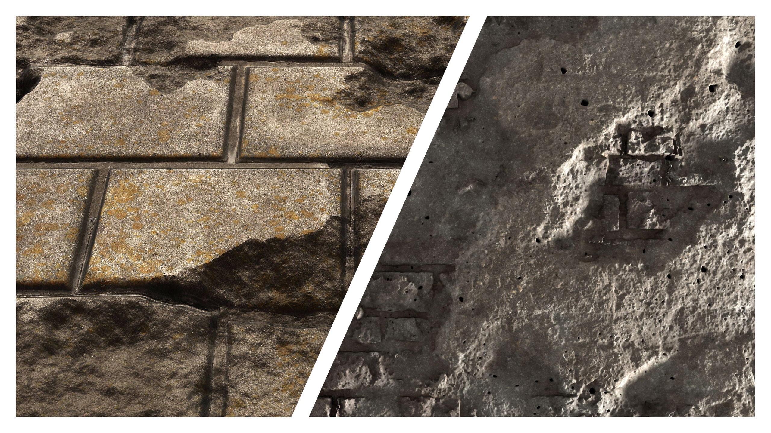Media 1 for listing Damaged Wall 8K PBR Texture Combo