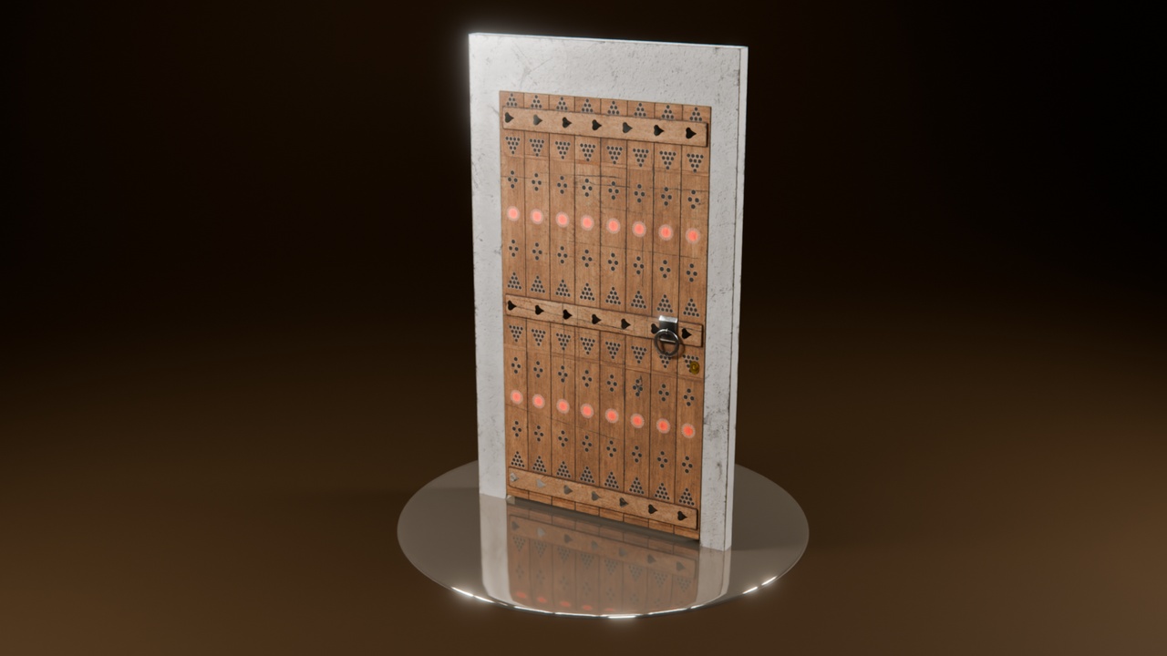 Media 1 for listing Realstic old Najd Door | باب بطراز نجدي قديم