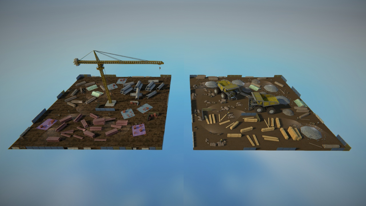 Media 1 for listing Realistic Modern Construction Site Asset Package