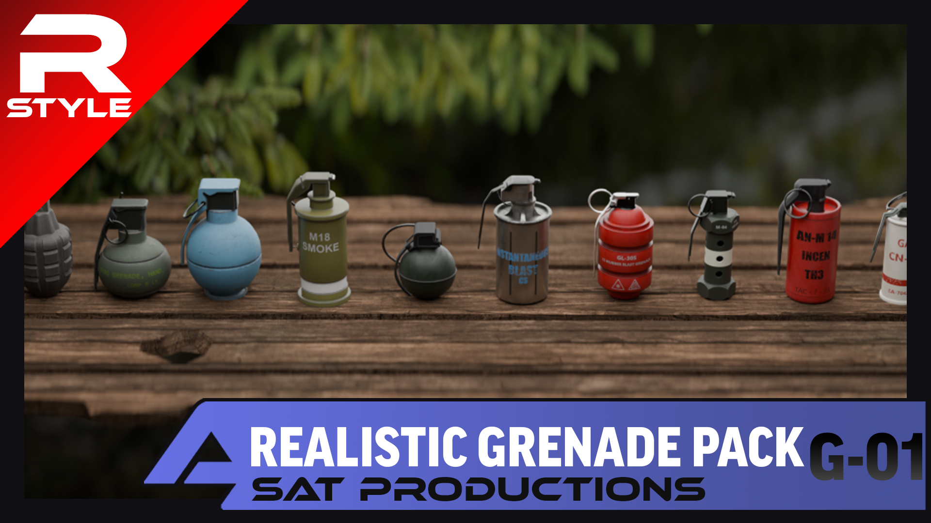 Realistic Grenade Pack | Fab