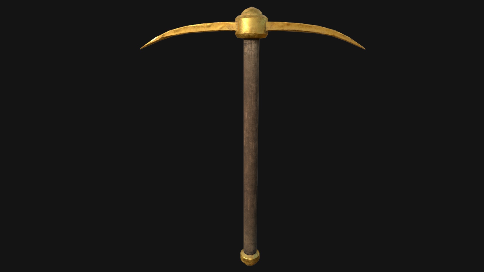 Media 1 for listing Golden Pickaxe Miners Tool