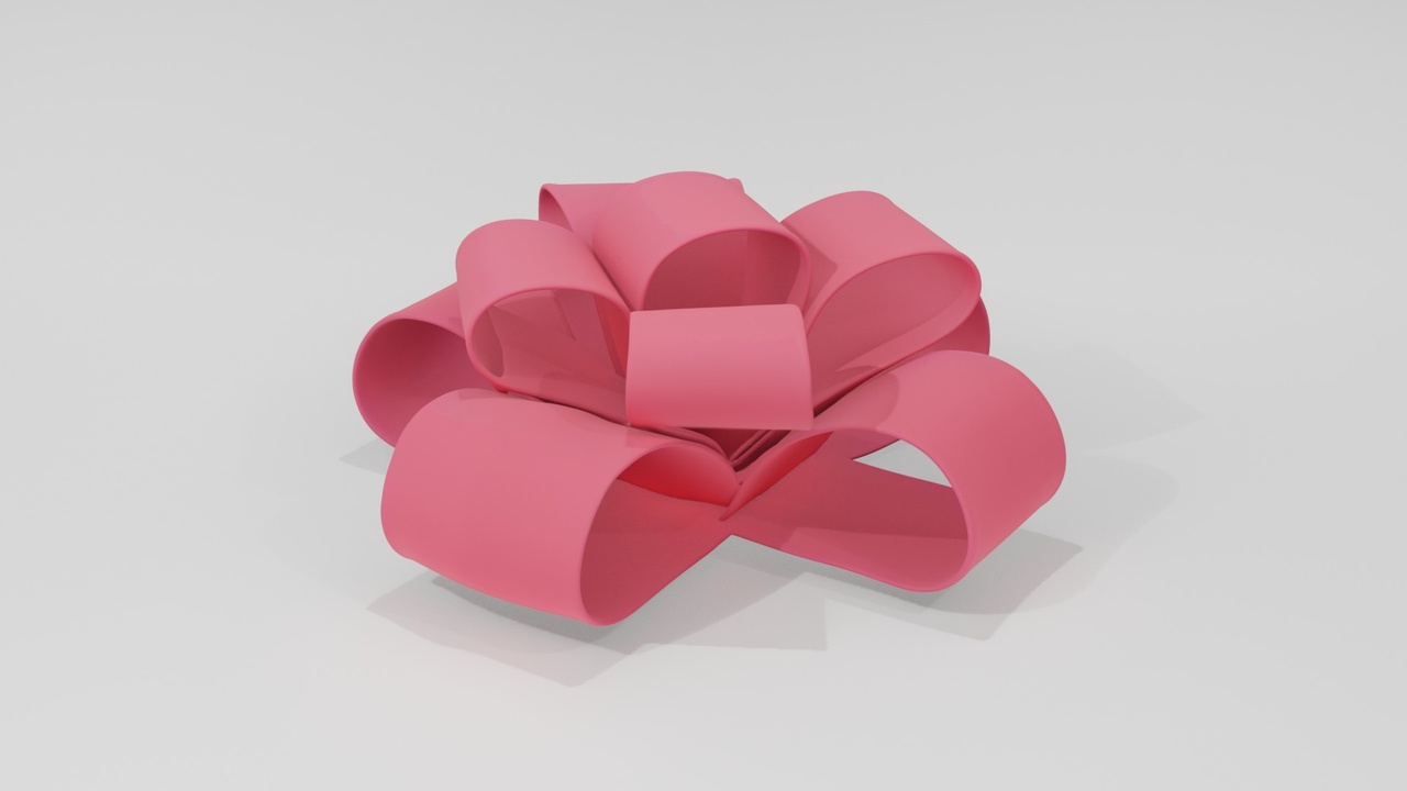 Media 1 for listing Gift Box 3D Model – Low Poly Present Package