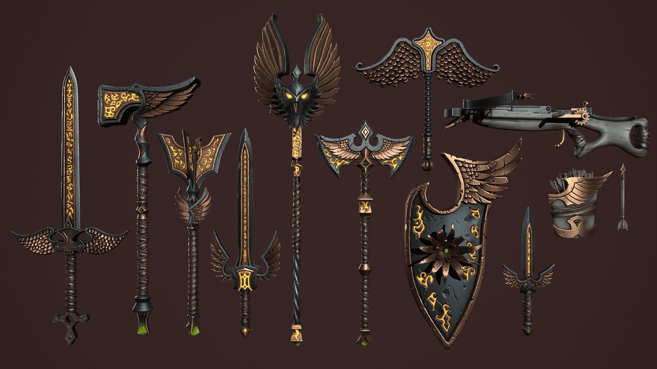 Media 1 for listing Dark rune weapons