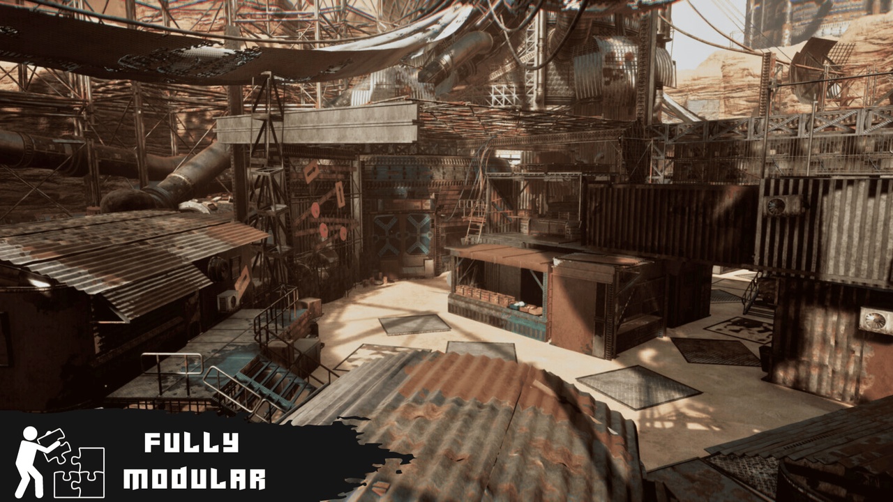 Media 1 for listing Post Apocalyptic Town (Town, Modular Town, Post Apocalypse, Sci-Fi, Wasteland)