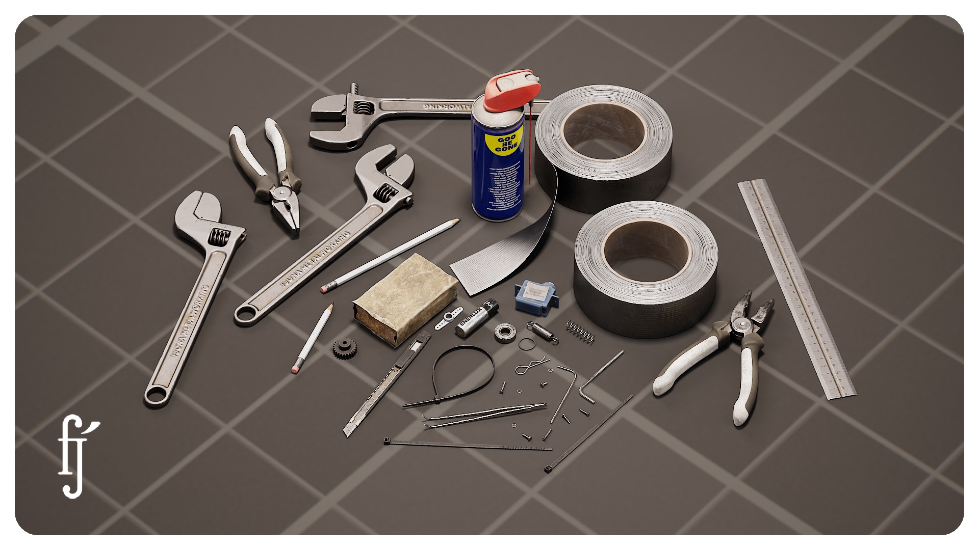 Assorted Workshop Tools and Accessories pack | Fab