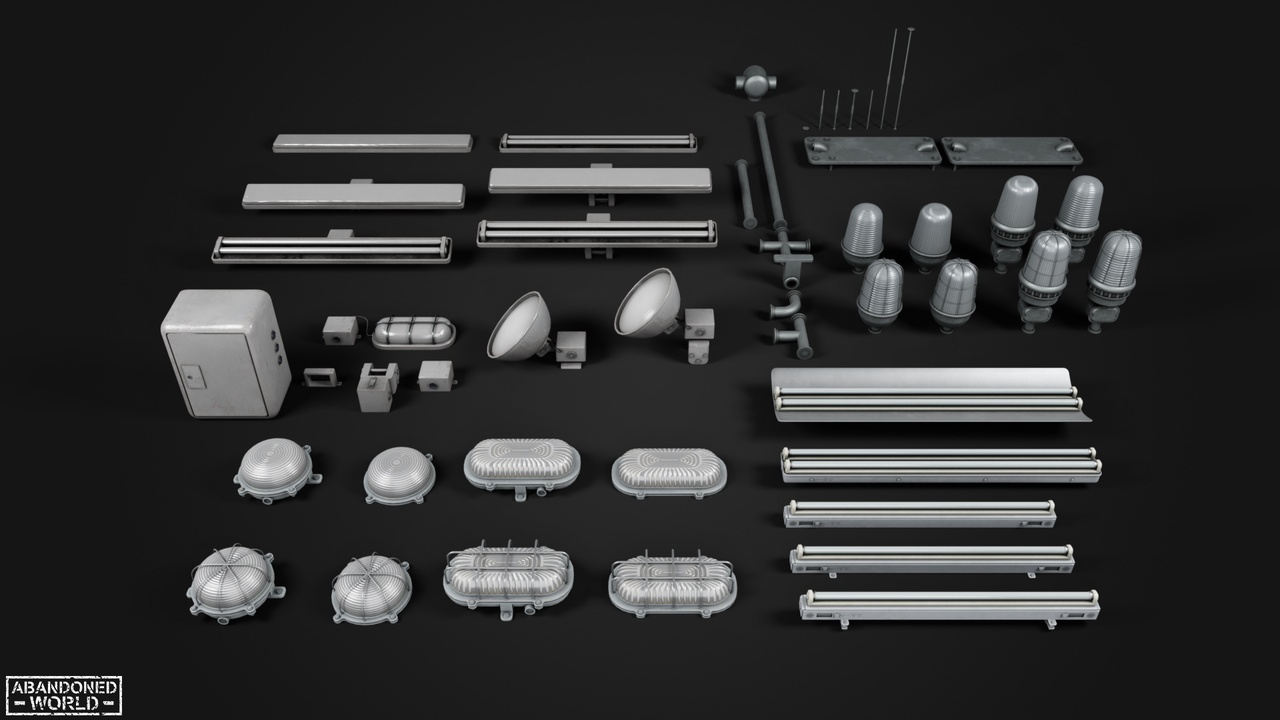Media 1 for listing Old Industrial Lamps Pack