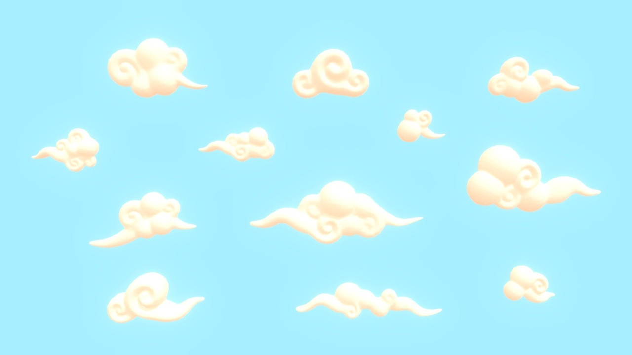 Media 1 for listing Stylized Clouds Pack - Vol 05