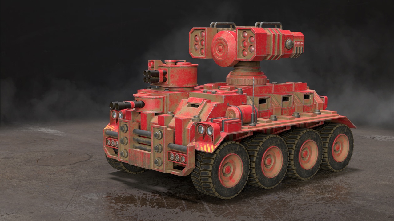 Media 1 for listing Military APC-1-Red-Dirty