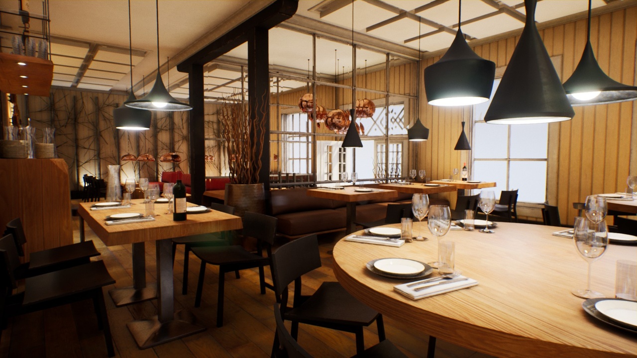 Media 1 for listing Nordic Restaurant - Archviz Scene