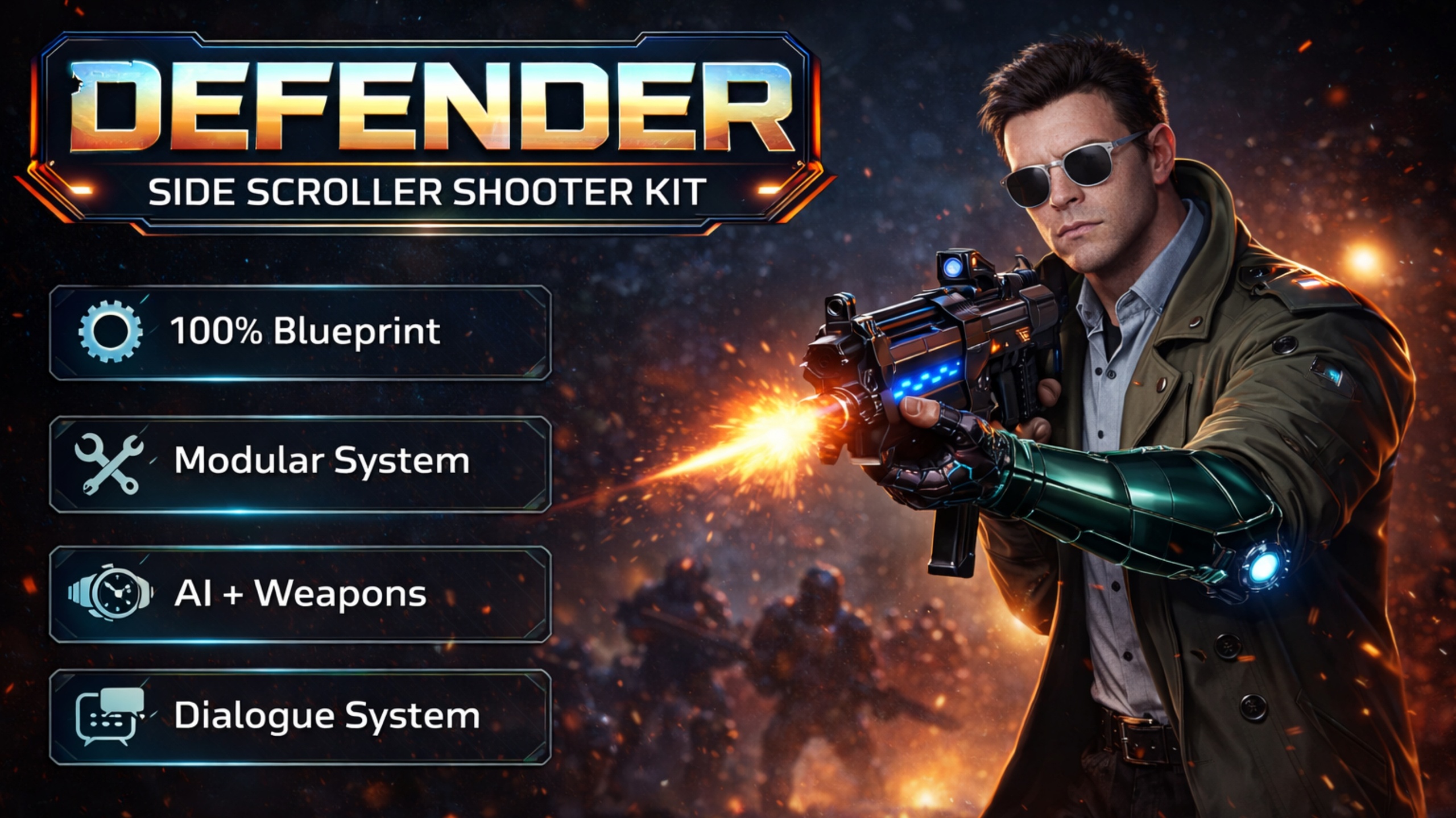 Defender: Side Scroller Shooter Kit