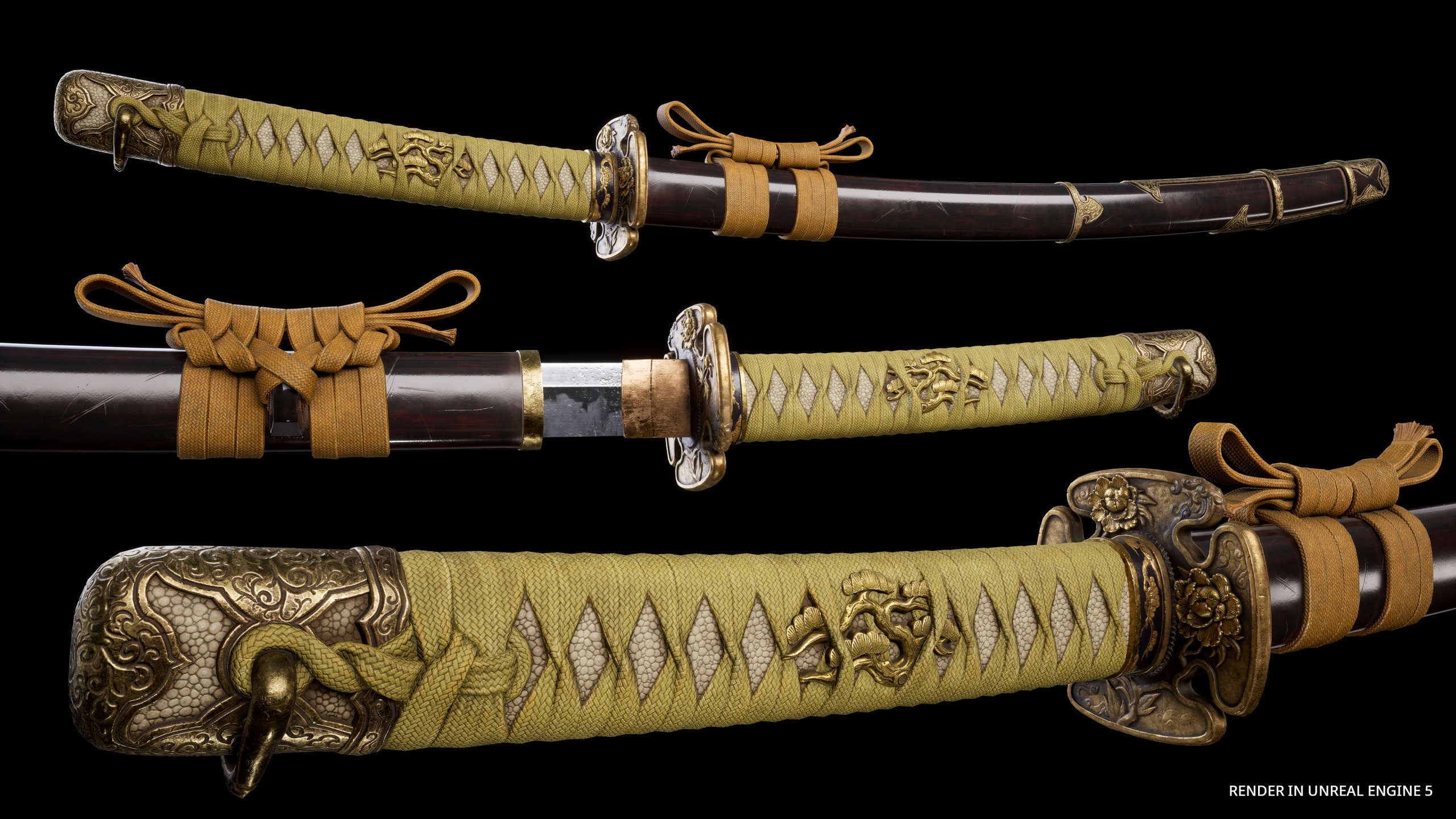 Media 1 for listing Katana Samurai Modular Pack Peony Flower