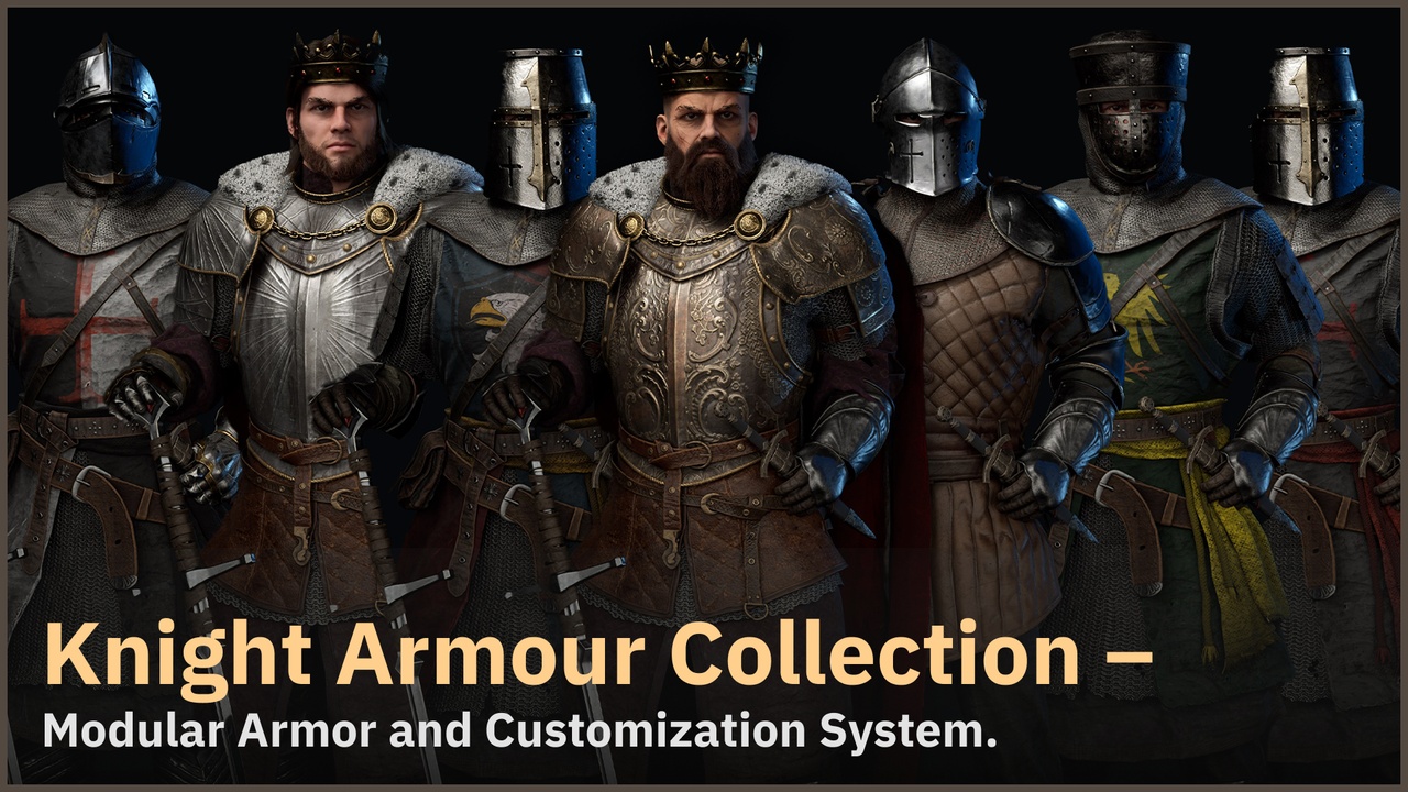 商品 Knight Armor - Metahuman and Customization System 的媒体 1